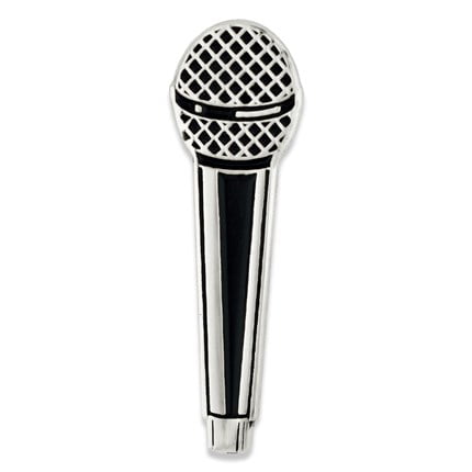 Lapel Pin For Men Microphone Music Lapel Pin Badges Pride Brooch Men Gift 